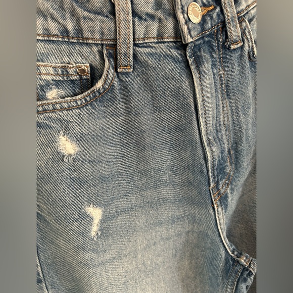 &Denim Ultra High Waist Wide Leg Coupe Jeans, Size 2 - Picture 12 of 12